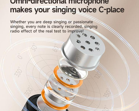 K3 Wireless Lavalier Microphone with Integrated Earphones and 2 in 1 Receiver For Live Streaming / Vlog / Interview