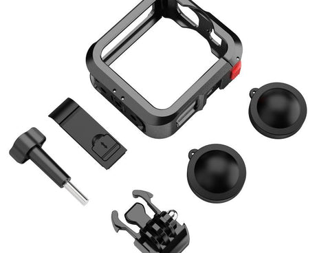 Aluminum Alloy Camera Cage Protection Frame with Dual Cold Shoes