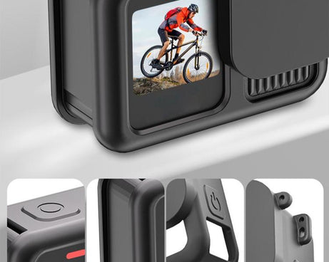 Silicone Protective Cover with Wrist Strap & Lens Cover & Side Interface Cover