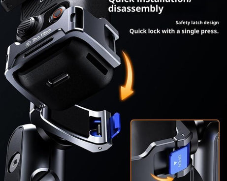 DJ3 Aluminum alloy Vacuum Suction Mount Accessory Expansion Action Camera Car Shooting Bracket for DJI Osmo Pocket 3