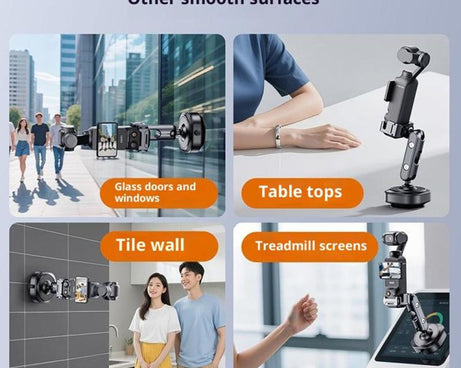 DJ3 Aluminum alloy Vacuum Suction Mount Accessory Expansion Action Camera Car Shooting Bracket for DJI Osmo Pocket 3