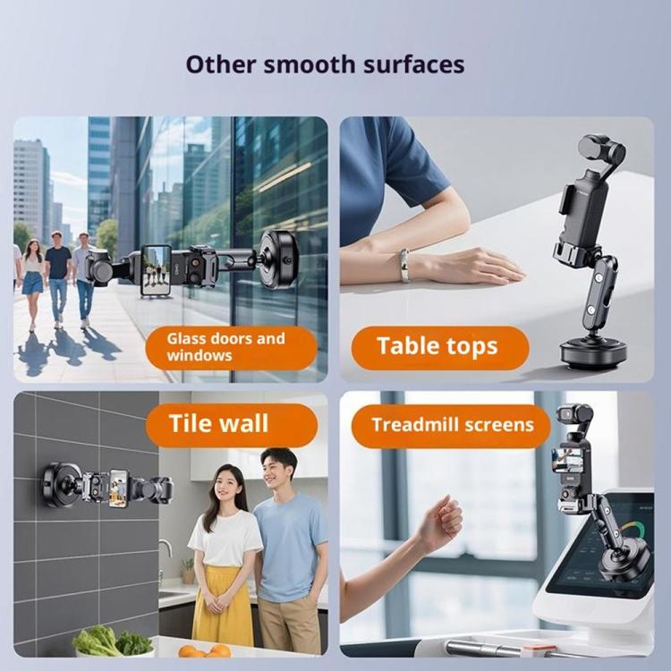 DJ3 Aluminum alloy Vacuum Suction Mount Accessory Expansion Action Camera Car Shooting Bracket for DJI Osmo Pocket 3