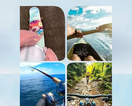 For DJI Action 5 Pro / 4 / 3 Hands-Free Driving Recorder & Sports Camera Mount Head Strap