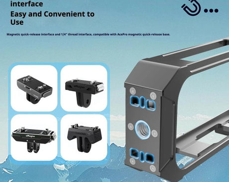 Quick Release Metal Protective Cage Rig with Cold Shoe Bases