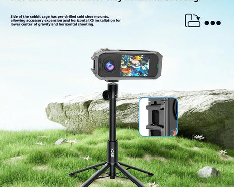 Quick Release Metal Protective Cage Rig with Cold Shoe Bases