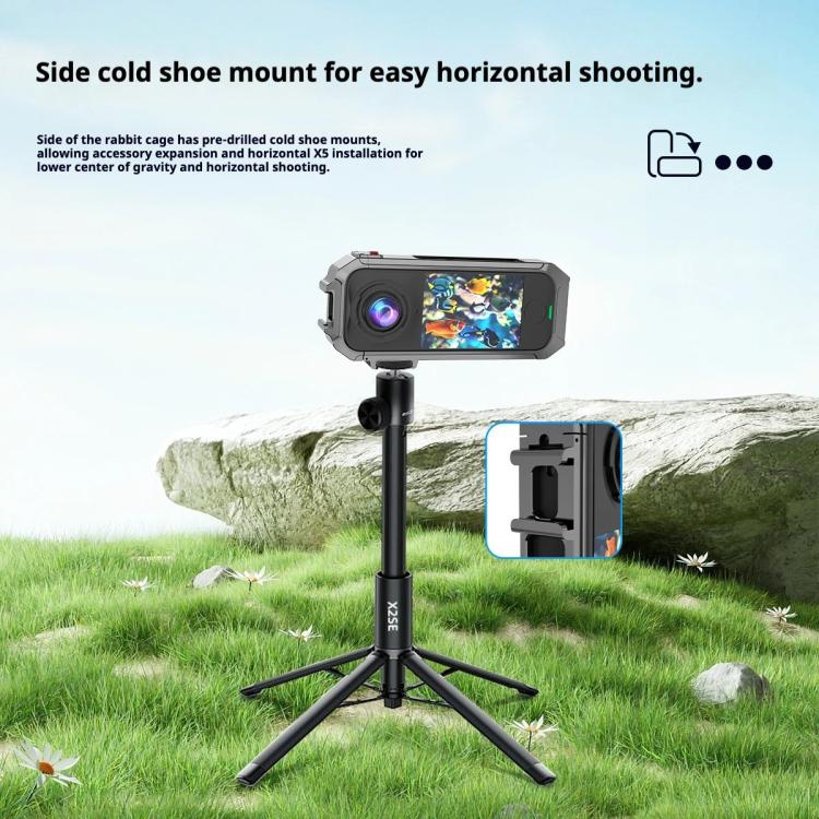 Quick Release Metal Protective Cage Rig with Cold Shoe Bases