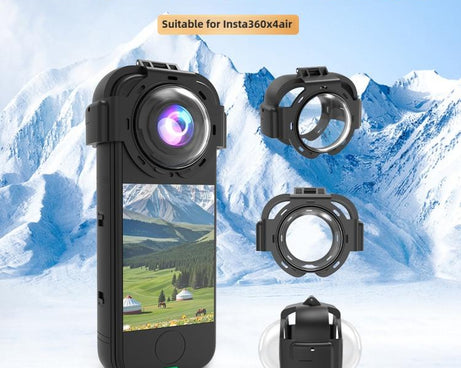 Panoramic Camera Snap-on Glass Protective Lens Protective Cover