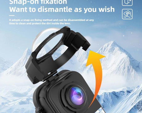 Panoramic Camera Snap-on Glass Protective Lens Protective Cover