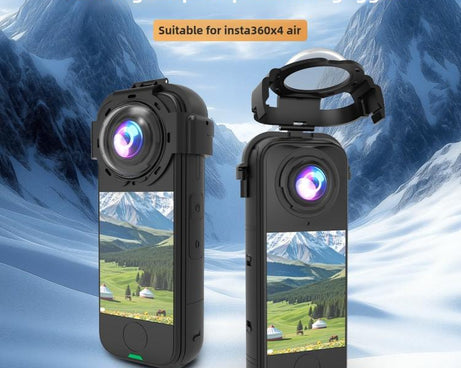 Panoramic Camera Snap-on Glass Protective Lens Protective Cover