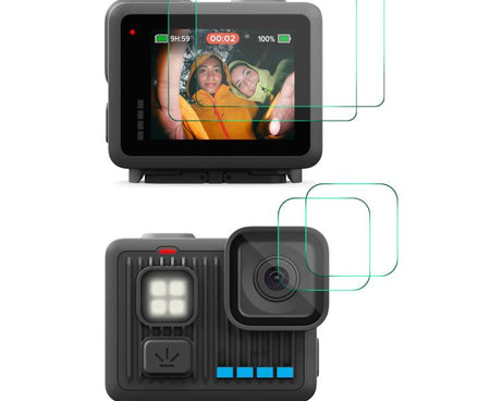 2 Sets ENKAY 0.2mm 9H Tempered Glass Screen Protector Front ＆ Back Camera Film