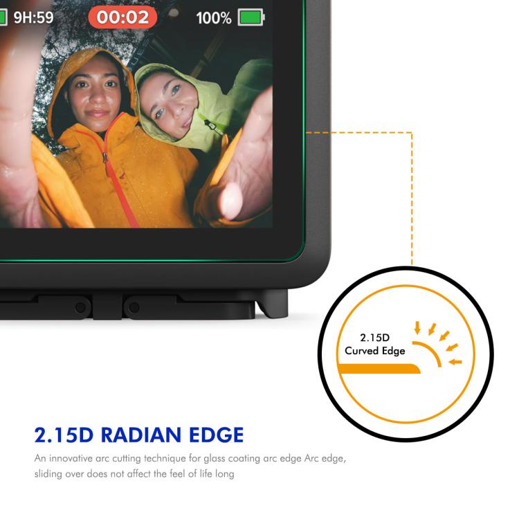 2 Sets ENKAY 0.2mm 9H Tempered Glass Screen Protector Front ＆ Back Camera Film