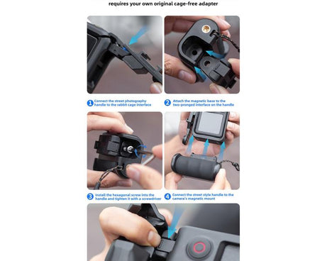 Street Photography Handle Metal Cage Shutter Button