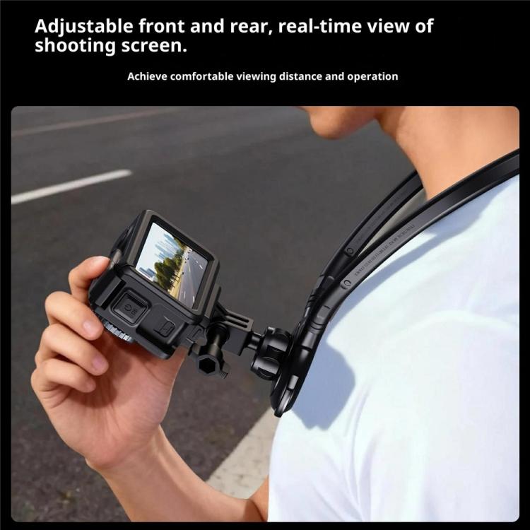 G01 Rotatable Neck Holder Bracket For DJI, GoPro, Insta360, and other Action Cameras