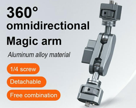 SX-Pj29 For Camera Photography 360 Degree Adjustable Magic Arm Bracket Dual Ball Head Anti-Slip Mount