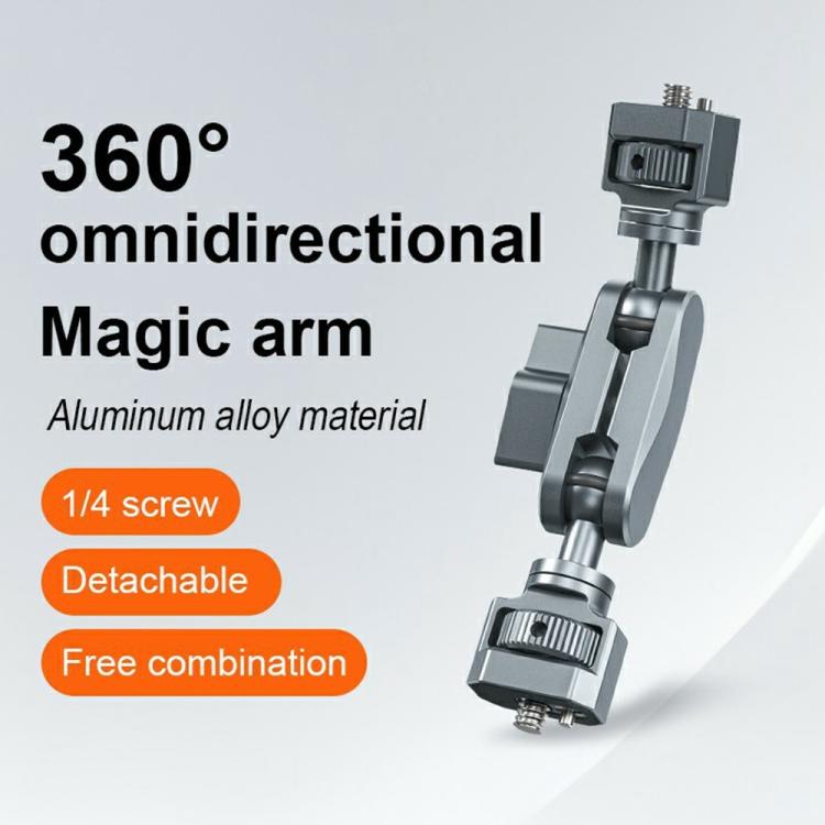 SX-Pj29 For Camera Photography 360 Degree Adjustable Magic Arm Bracket Dual Ball Head Anti-Slip Mount