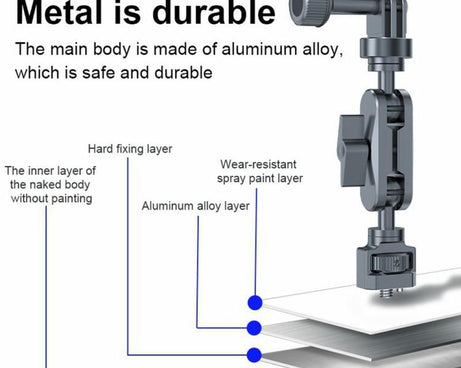 SX-Pj29 For Camera Photography 360 Degree Adjustable Magic Arm Bracket Dual Ball Head Anti-Slip Mount