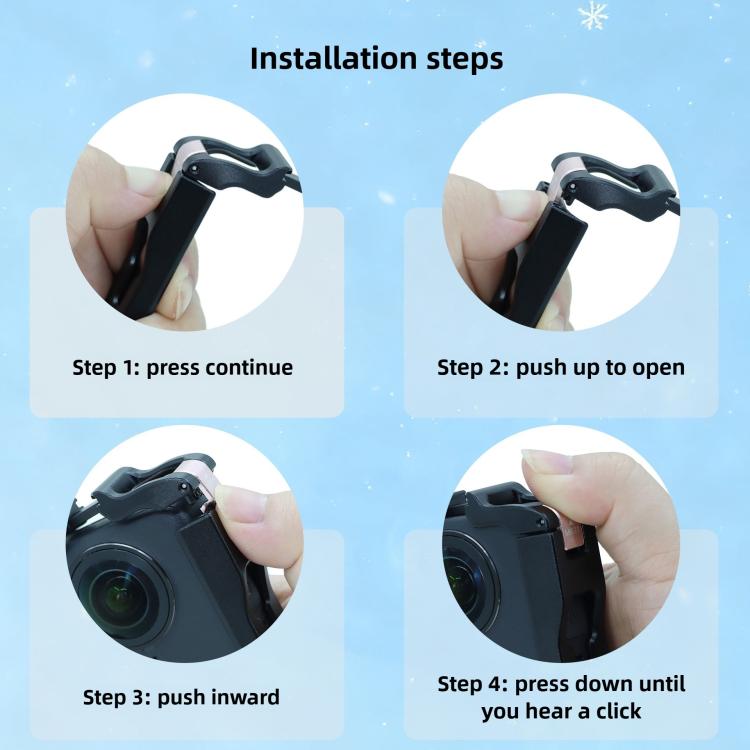 Aluminium Alloy Magnetic Quick Release Expansion Frame Cage, For DJI Osmo 360 Magnetic Quick Release