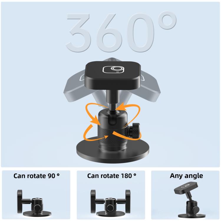 Quick Release Rotating Ball Head Magnetic Desktop Mount Base, Rotating Ball Head Base