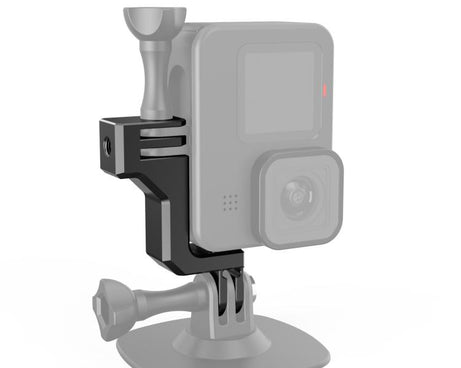 Horizontal-to-Vertical Camera Mounting Adapter with Long Screws, For GoPro HERO12 Black /11 Black /10 Black /9 Black