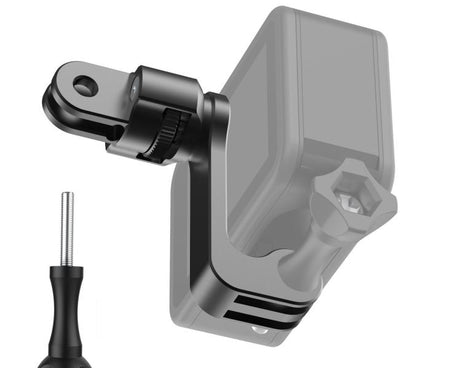 Centre Mounted Vertical Horizontal 360 Rotation Mount Adapter with Long Screw, For GoPro Action Camera