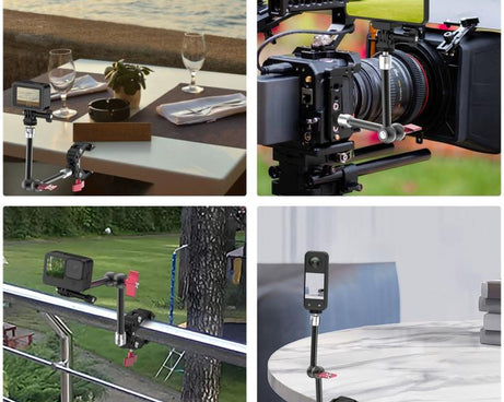 Multi-functional Aluminium Alloy Heavy-Duty Clamp Camera Extension Mount, Heavy-Duty Clamp