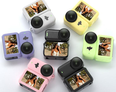 Transmission Module & Lens & Body 3 in 1 Silicone Shockproof Protective Cover with Lanyard, For DJI Osmo Nano