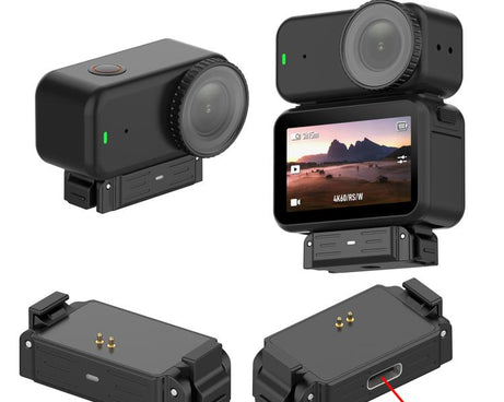 Quick Release 1/4 Thread Adapter Charging Base, Compatible With Action 6, But Not Support Charging, For DJI Osmo Nano