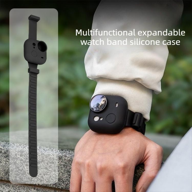 Sports Camera Expansion Strap Silicone Protective Cover, For Insta360 Go Ultra
