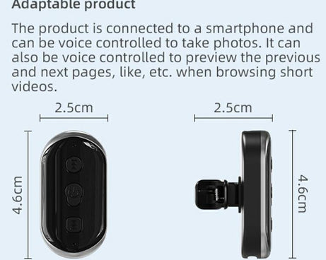 B3 Shutter Controller Wireless Camera Remote Intelligent Voice Control Bluetooth Remote