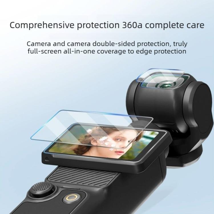 3pcs Anti-Scratch Camera Screen Film, For DJI Osmo Pocket 4 Standard Tempered Glass, For DJI Osmo Pocket 4 AR Anti-Reflective Glass