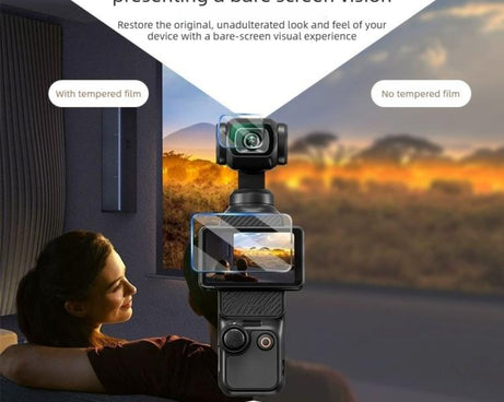 3pcs Anti-Scratch Camera Screen Film, For DJI Osmo Pocket 4 Standard Tempered Glass, For DJI Osmo Pocket 4 AR Anti-Reflective Glass