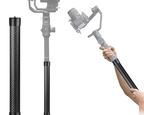 KE-36 For DJI RS3 / RS4 Gimbal Stabilizer 1 / 4 inch Screw Mount 35cm Carbon Fiber Extension Rod