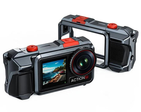 For DJI Osmo Action 3 / 4 / 5 Pro Cage Frame Action Camera Aluminum Alloy Protective Case