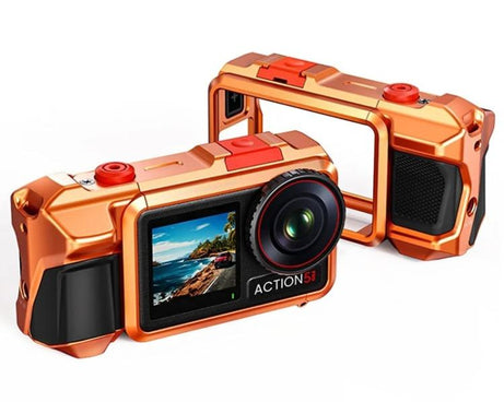 For DJI Osmo Action 3 / 4 / 5 Pro Cage Frame Action Camera Aluminum Alloy Protective Case