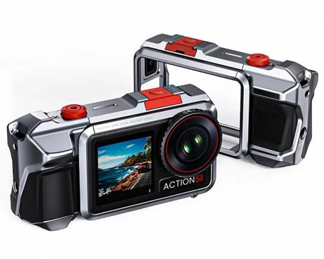 For DJI Osmo Action 3 / 4 / 5 Pro Cage Frame Action Camera Aluminum Alloy Protective Case