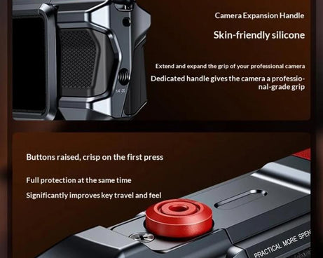 For DJI Osmo Action 3 / 4 / 5 Pro Cage Frame Action Camera Aluminum Alloy Protective Case