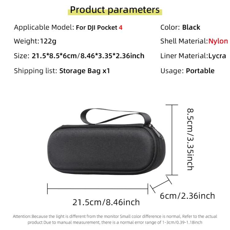 Portable Carrying Bag Anti-scratch Hard Protective Shell, For DJI Osmo Pocket 4
