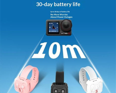 D10 Wireless Controller BT Remote Control For DJI Action, GoPro, Insta360 Action Cameras