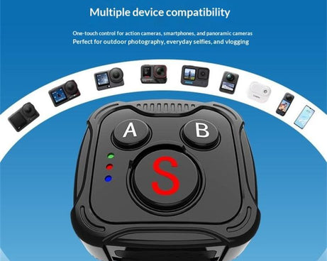 D10 Wireless Controller BT Remote Control For DJI Action, GoPro, Insta360 Action Cameras