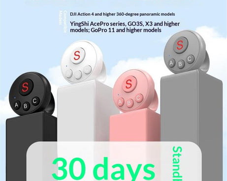 D11 BT Remote Control Ring Wearable Action Camera Controller For DJI Action, GoPro, Insta360 Action Cameras