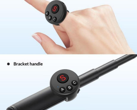 D11 BT Remote Control Ring Wearable Action Camera Controller For DJI Action, GoPro, Insta360 Action Cameras