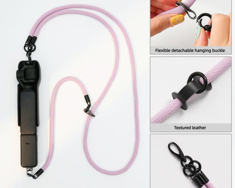 Removable Anti-Loss Strap 3-in-1 Crossbody Camera Strap, For DJI Osmo Pocket 4 / 3