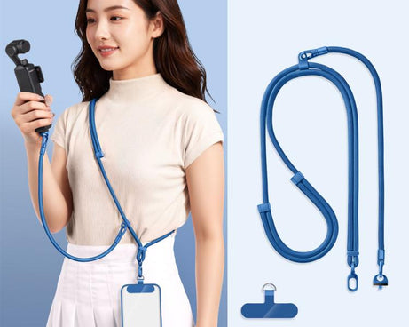 Adjustable Long And Short Anti-Loss 3-in-1 Crossbody Camera Strap, For DJI Osmo Pocket 4 / 3