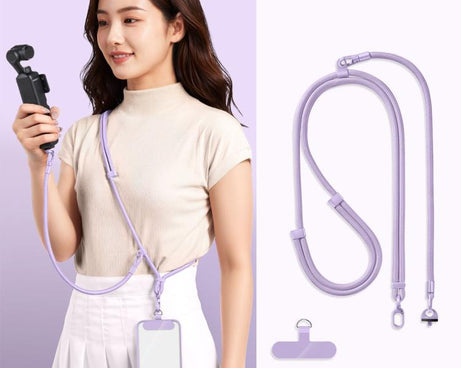 Adjustable Long And Short Anti-Loss 3-in-1 Crossbody Camera Strap, For DJI Osmo Pocket 4 / 3