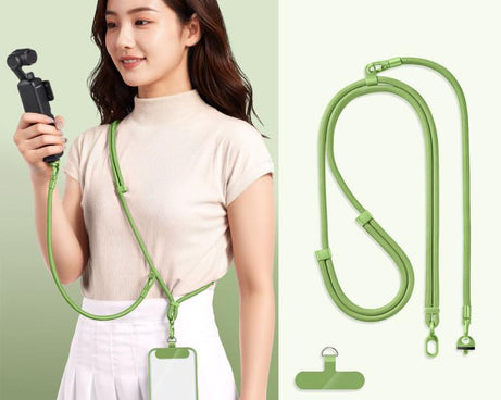 Adjustable Long And Short Anti-Loss 3-in-1 Crossbody Camera Strap, For DJI Osmo Pocket 4 / 3