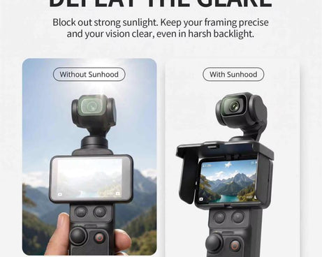 Screen Sun Hood Guard Foldable Screen Monitor Cover Protector, For DJI Osmo Pocket 4P / 4 / 3