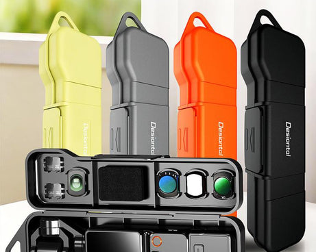 Desiontal Hard Shell Storage Box with Filter Slot & SD Card Slot, For DJI Osmo Pocket 4 / 3