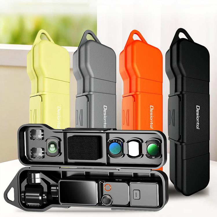 Desiontal Hard Shell Storage Box with Filter Slot & SD Card Slot, For DJI Osmo Pocket 4 / 3