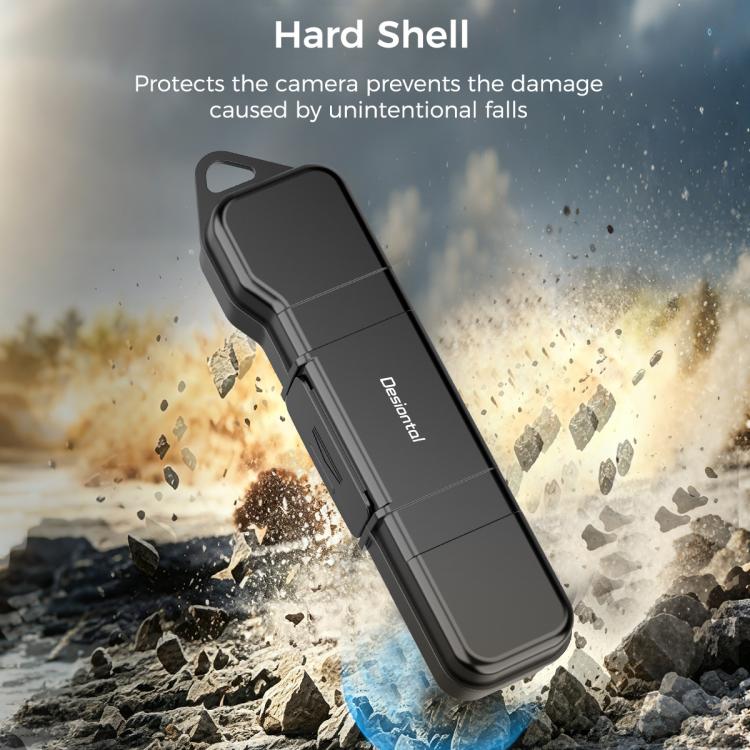 Desiontal Hard Shell Storage Box with Filter Slot & SD Card Slot, For DJI Osmo Pocket 4 / 3