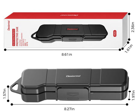 Desiontal Hard Shell Storage Box with Filter Slot & SD Card Slot, For DJI Osmo Pocket 4 / 3